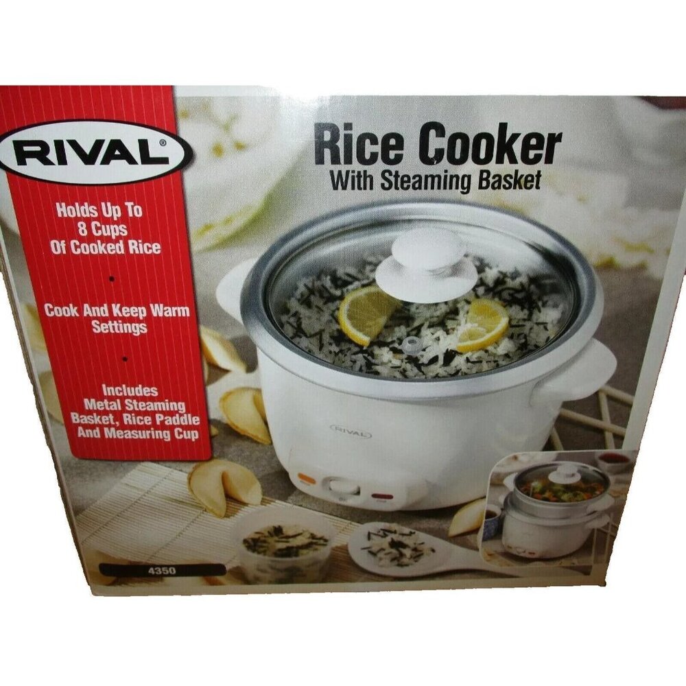Rival 8-cup Rice Cooker With Steaming Basket 4350